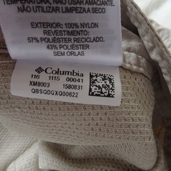 Columbia Men's PFG Convertible Pants 42x30 Omni-Shade Tan Performance Fishing - Picture 11 of 12